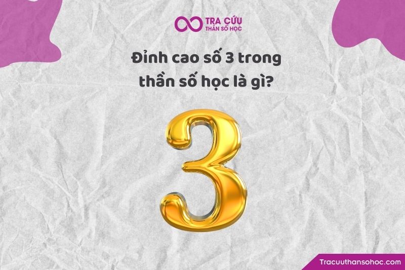 Nếu số 1 là sự tự lập, số 2 là sự kết nối tâm linh, thì số 3 chính là sự thể hiện bản thân.