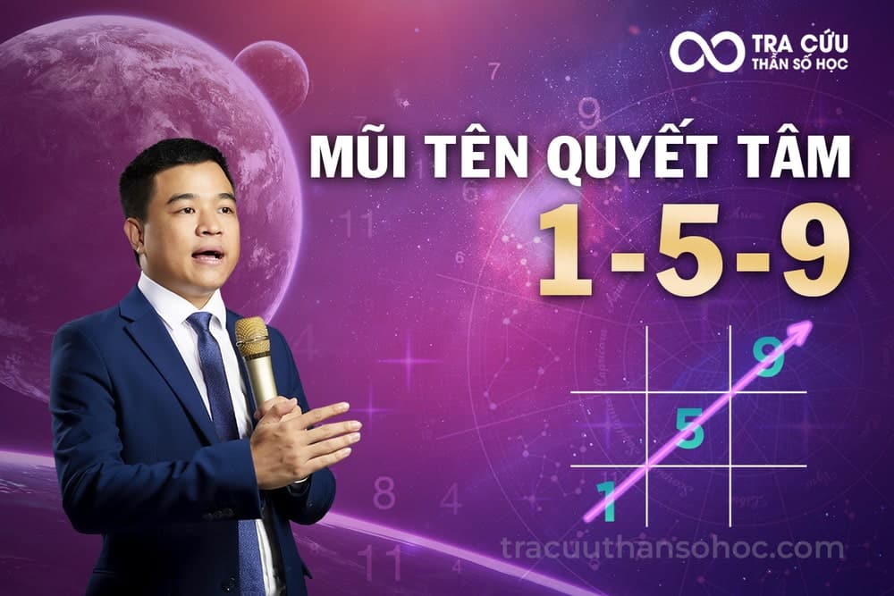 Mũi tên 159 trong thần số học là gì? Thiếu mũi tên quyết tâm sẽ như thế nào? 1 Mũi Tên 1-5-9 Trong Thần Số Học - Ý Nghĩa Mũi Tên Quyết Tâm