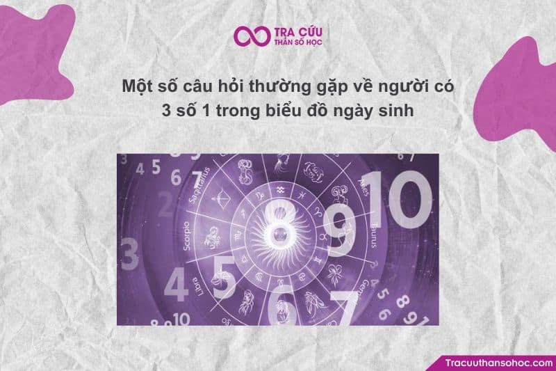 Một số câu hỏi thường gặp về người có 3 số 1 trong biểu đồ ngày sinh Một số câu hỏi thường gặp về người có 3 số 1 trong biểu đồ ngày sinh